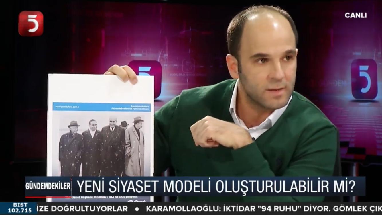 Yeni Siyaset Platformu Başkanı ve ASAM Sözcüsü Faik Tunay TV5 ekranında canlı yayın konuğu oldu.